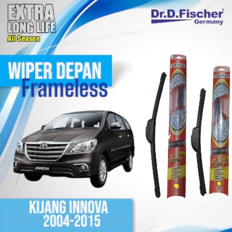 Wiper Frameless Kaca Depan Mobil Kijang Innova 2004 2025 2006 2007 2008 2009 2010 2011 2012 2013 201