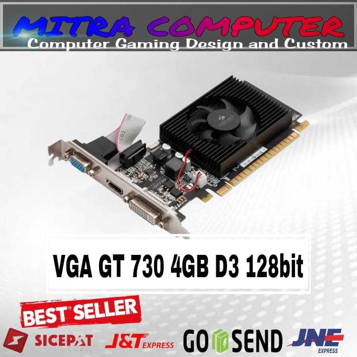 VGA Gaming GT 730 4GB DDR3 128Bit GAMING VGA ORI