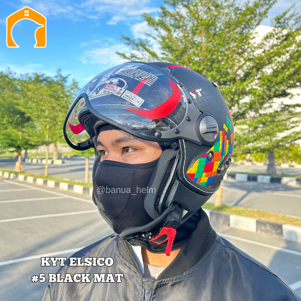 HELM KYT ELSICO ORIGINAL ATAU KYT RETRO