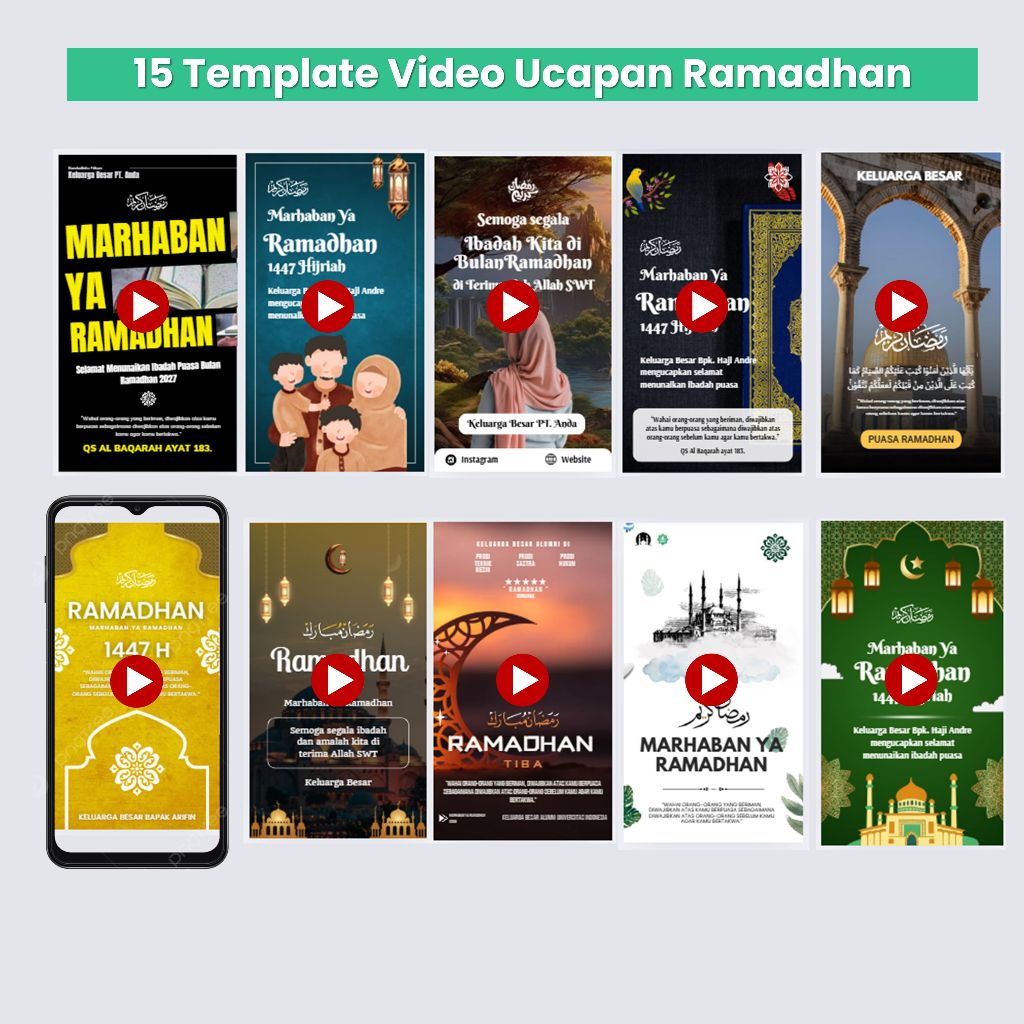 Template Ucapan Ramadhan & Idul Fitri
