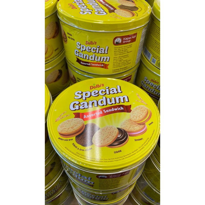 

Delbi's Special Gandum Biskuit Assorted Kaleng 155.2gr / Delbis