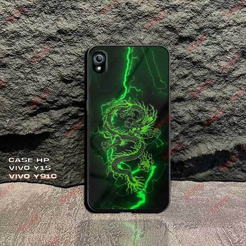 CASE VIVO Y91C / VIVO Y1S SOFTCASE HP VIVO Y91C CASING VIVO Y1S - CESING PREIMUM GLOSSY MOTIF DRAGON