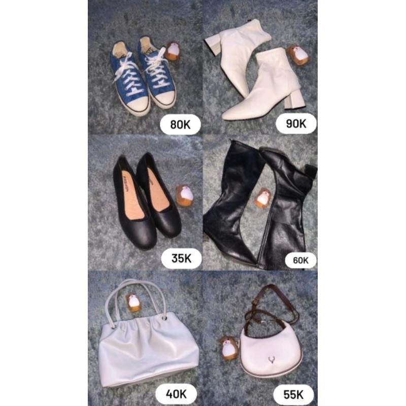 Sepatu sketcher, sepatu wanita, Pentofel wanita, tas wanita