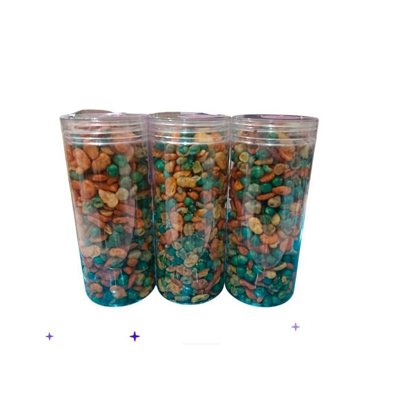 

Kacang koro polong mix campur kemasan toples tabung berat kurleb 225gr
