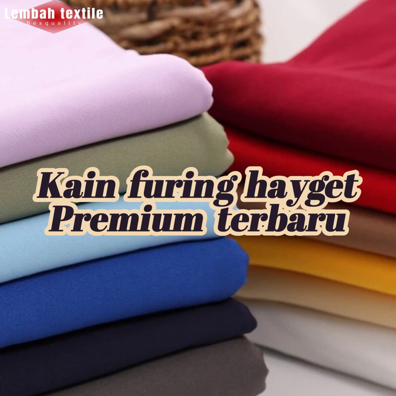 PROMO!! Kain Furing Meteran Hyget Super/Bahan Furing Kaos Premium Garment