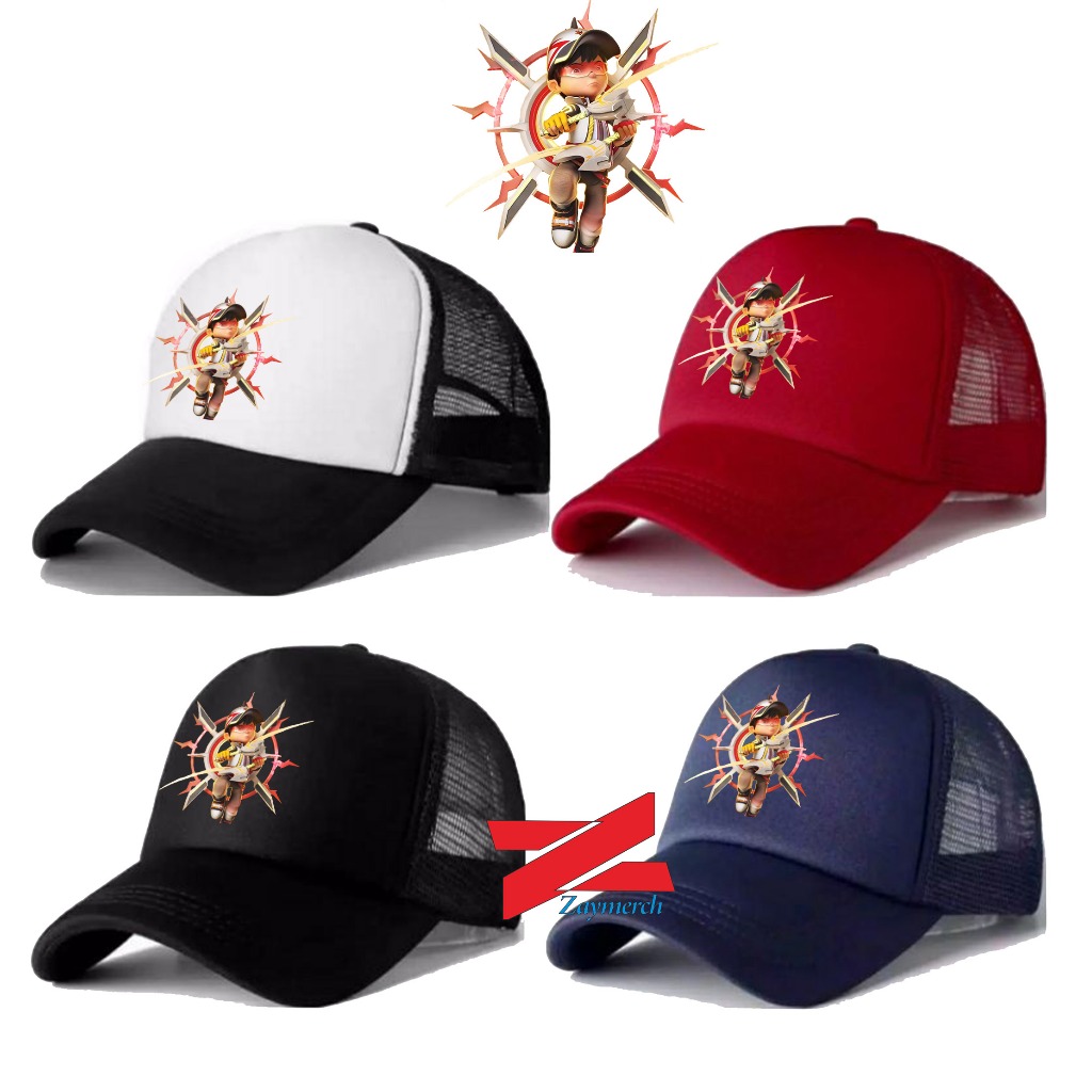 topi boboiboy supra pose topi trucker anak dewasa boboiboy supra topi jaring boboiboy