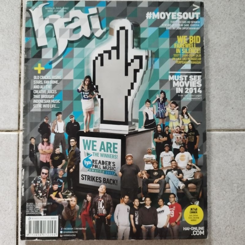 Majalah Hai reader's poll music awards 2013 : Superman is dead, Burgerkill, Noah, Shaggydog, Afgan, 