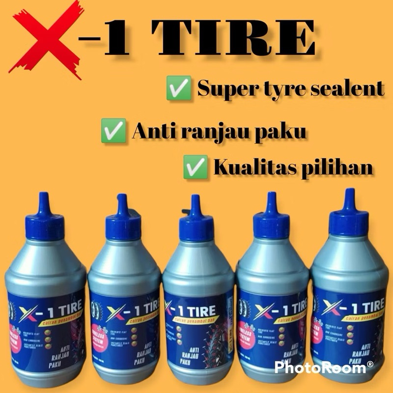 CAIRAN BAN TUBLES X-1 TIRE 350 ML / CAIRAN PENAMBAL BAN TUBLES
