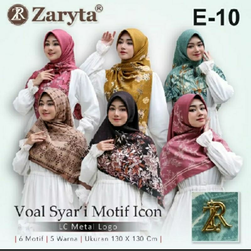 HIJAB SYAR'I MOTIF BY ZARYTA SCARF