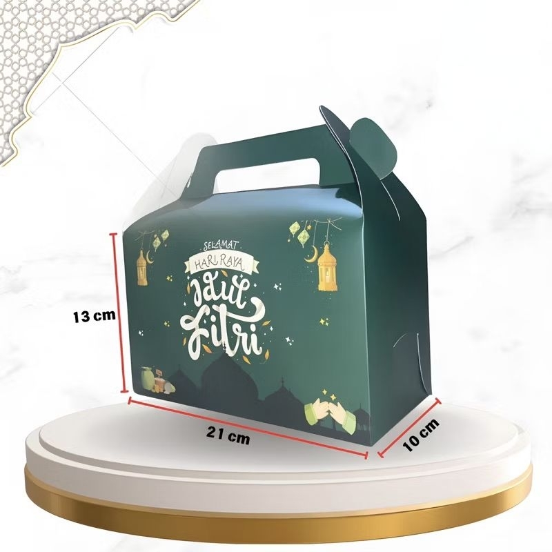 

Kotak Hampers Lebaran Isi 5 pcs dan 10 pcs Gable Box Lebaran Idul Fitri Gift Box Hampers Lebaran