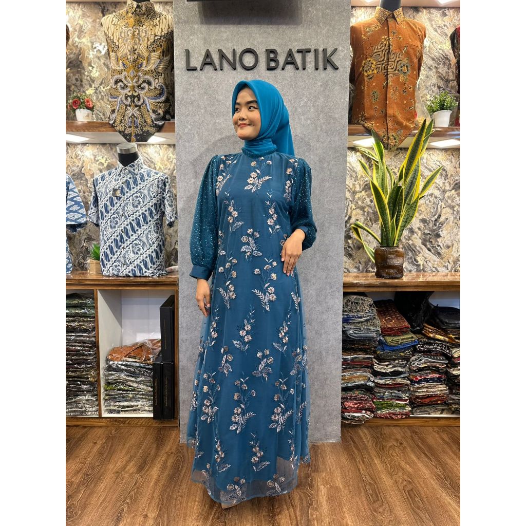 Lace By Soraya - Gamis Bunga Dress Wanita Muslim
