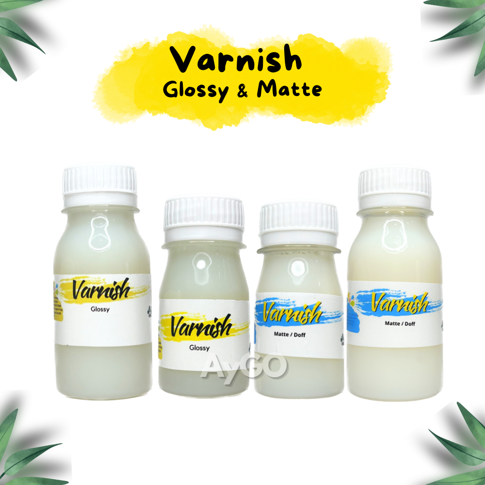 VARNISH GLOSSY / VARNISH MATTE / DOFF / GLAZE / VARNISH CLAY / Aygo Varnish