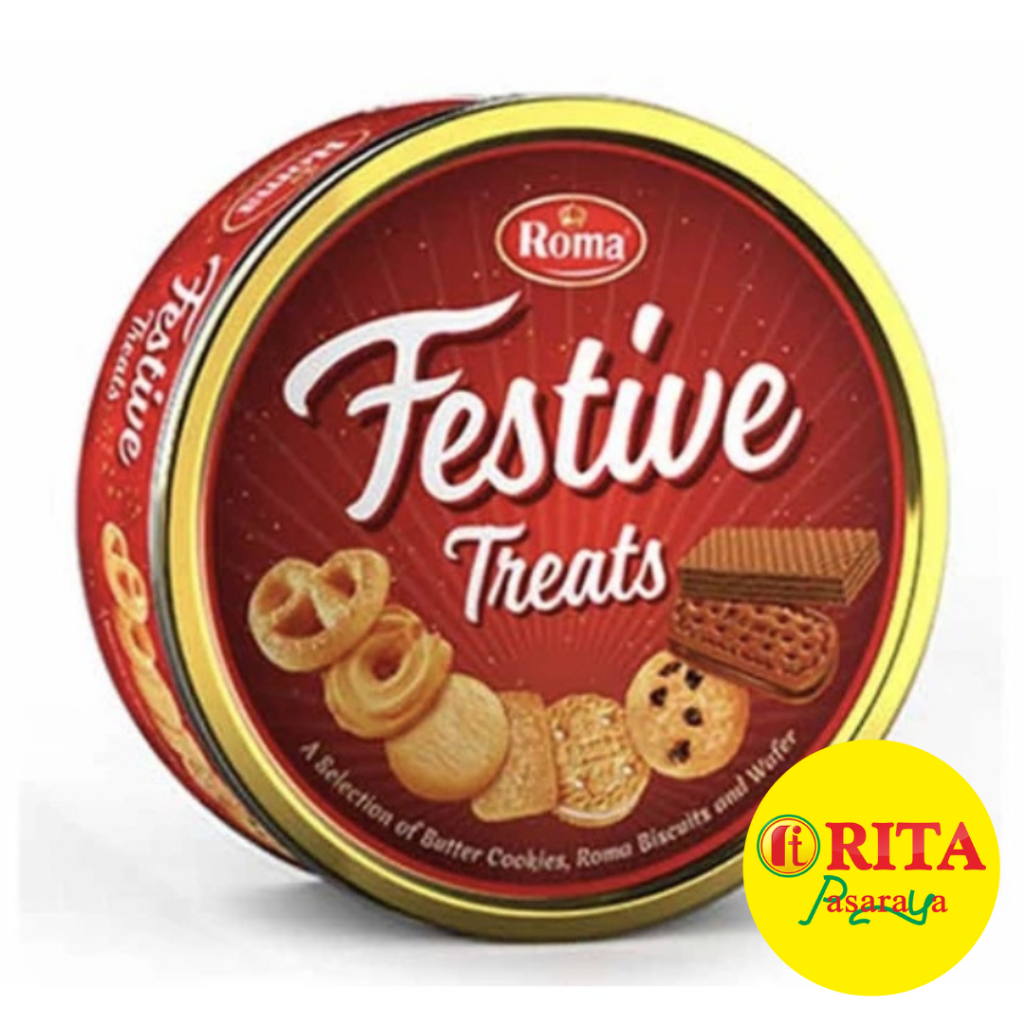 

Roma Festive Treats Kaleng 670gr – Aneka Biskuit Lezat & Renyah