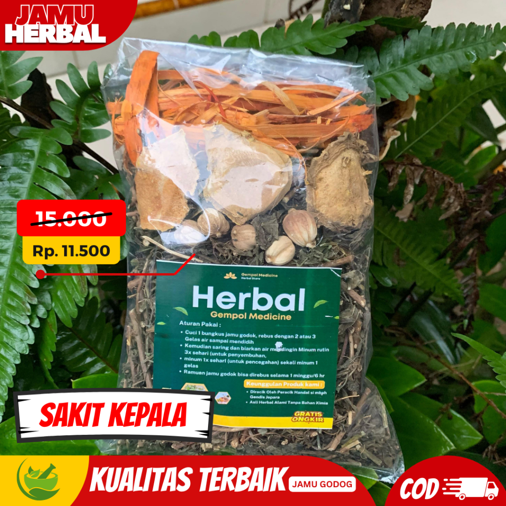 

(COD) JAMU SAKIT KEPALA PALING AMPUH / JAMU HERBAL SAKIT KEPALA MANJUR / JAMU GODOK