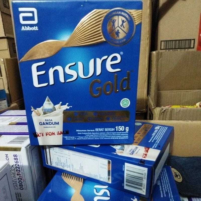 

Ensure Gold HMB Cokelat 150 g - Nutrisi Dewasa Rendah Laktosa - 12 pcs - FREE GIFT