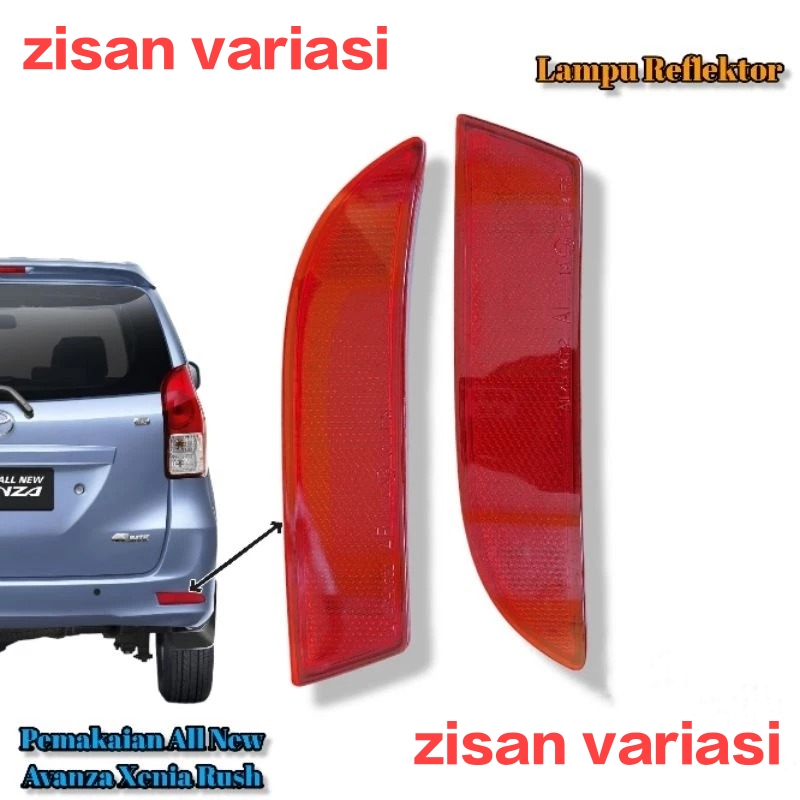 Lampu Reflektor Mata Kucing Bumper Belakang All new Avanza Xenia rush original / Lampu reflektor mat