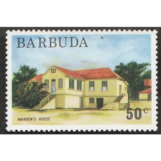 

A 11746 SATU BUAH PRANGKO BARBUDA NOMINAL 50C TEMA WARDEN HOUSE DENGAN KONDISI BELUM ADA CAP