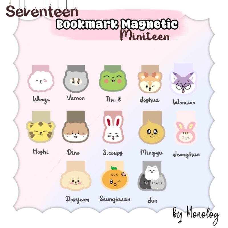 

Bookmark Magnetic Seventeen Miniteen