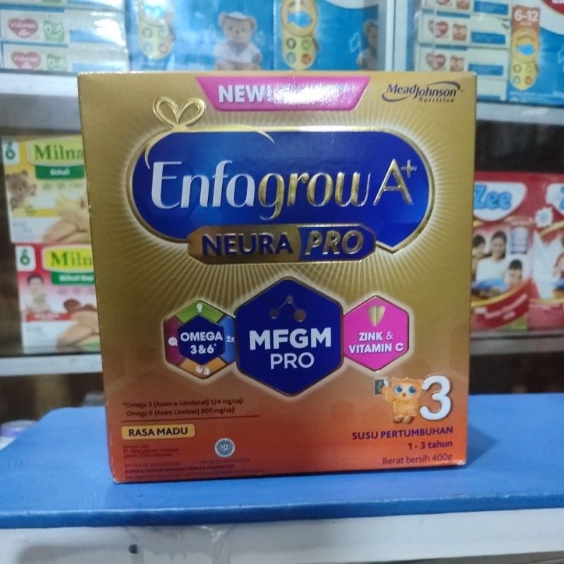 

Enfagrow 3 A+ Neura Pro 400gr Madu/vanila