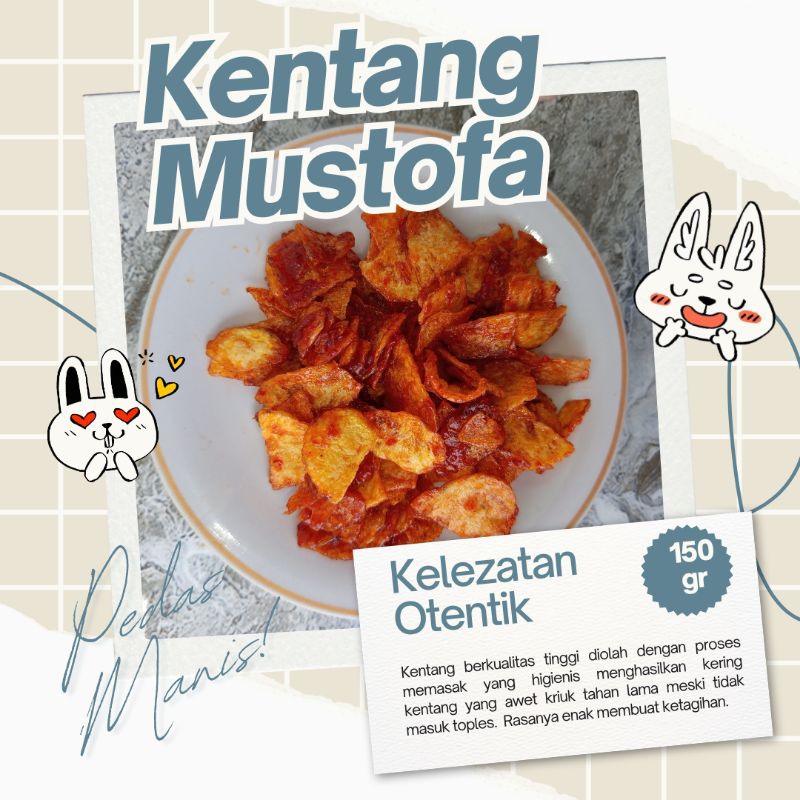 

Kering kentang Mustofa Mustopa KENTANG MUSTOFA 150gr Kering kentang Premium enak TERMURAH!!