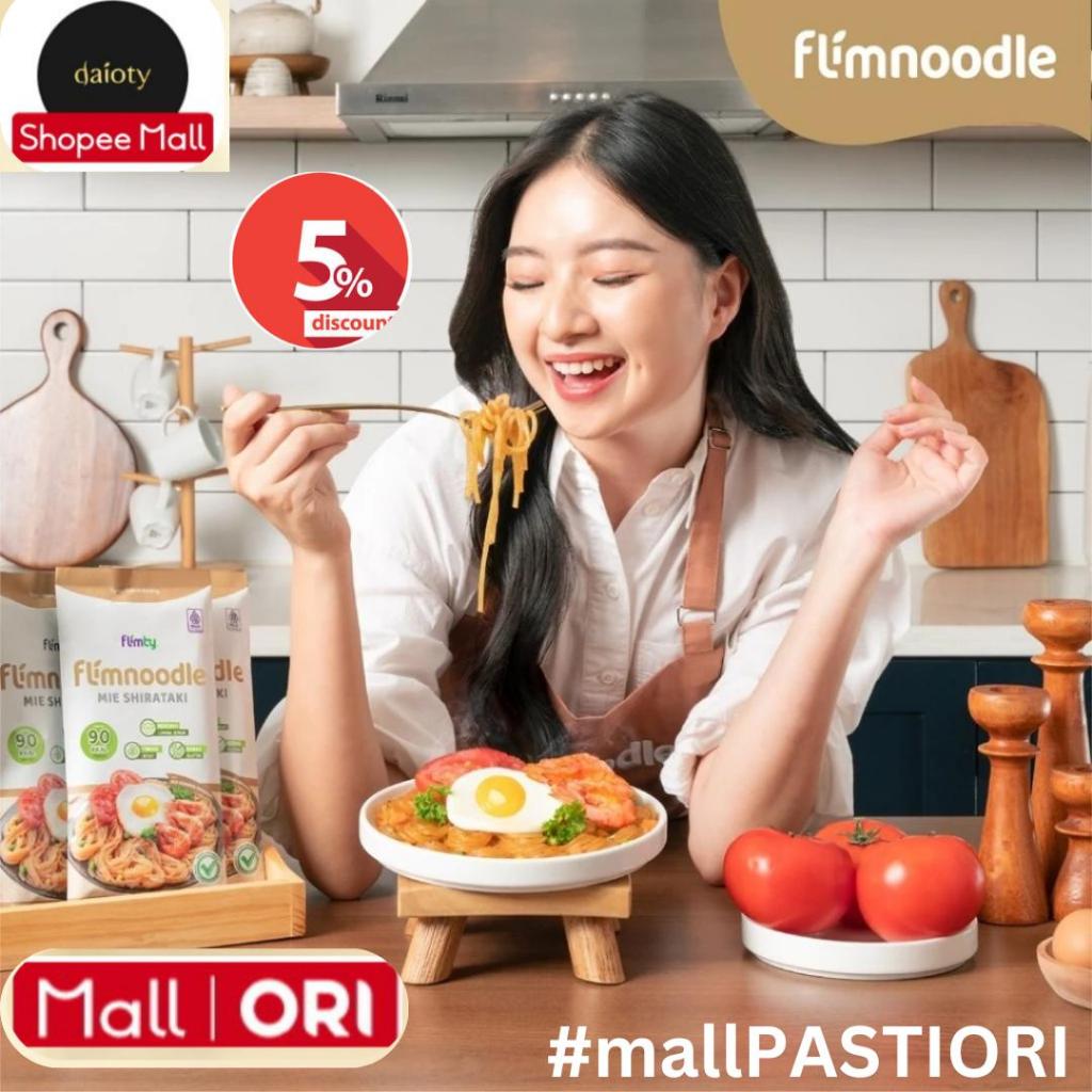 

Flimnoodle Mie Shirataki (Tanpa Proses Goreng) - 1 Box (isi 5 pcs) by Flimty