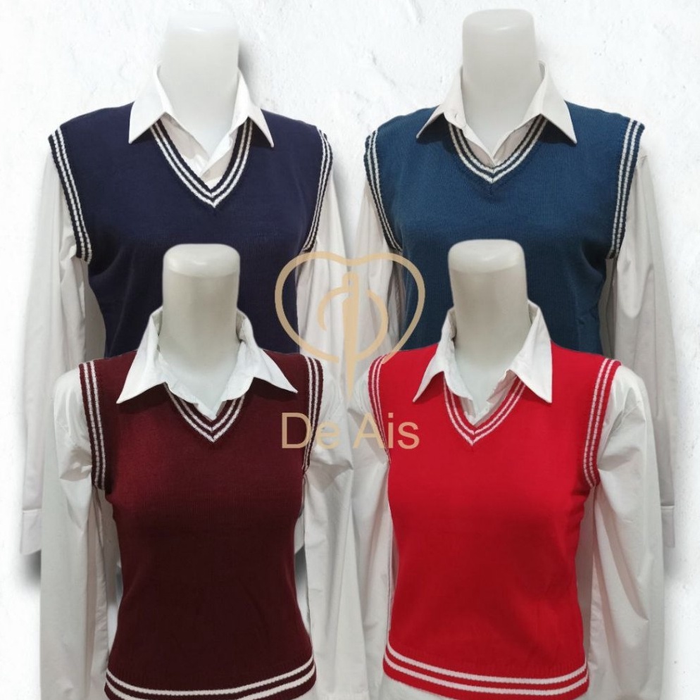 Sale Rompi Rajut Sekolah SMP SMA Vest Rajut Fashion Dewasa