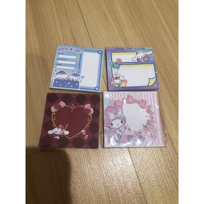 

sanrio notes cinnamoroll my melody random