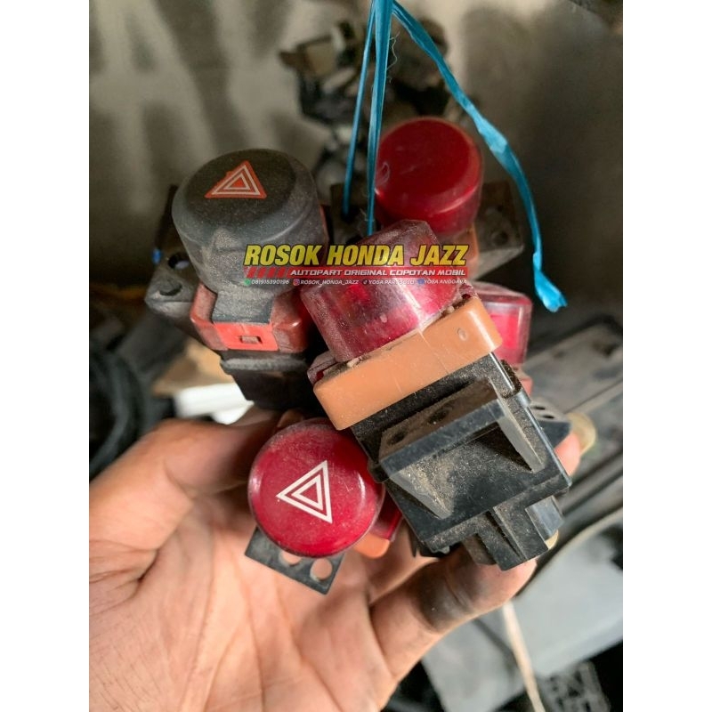 Tombol hazard jazz ge8, brio original honda (tec)