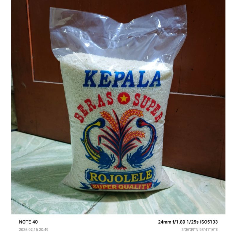 

BERAS MEDIUM ~ CAP ROJOLELE NETTO ; 5KG