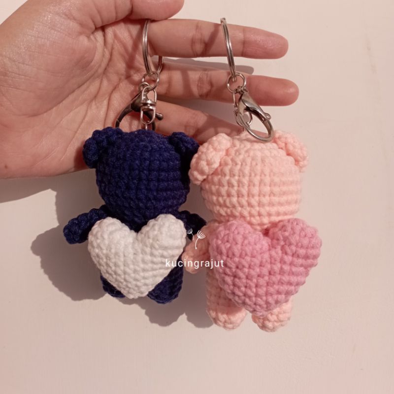 Keychain Lovely Runner Crochet Gantungan Kunci Rajut Lovely Runner