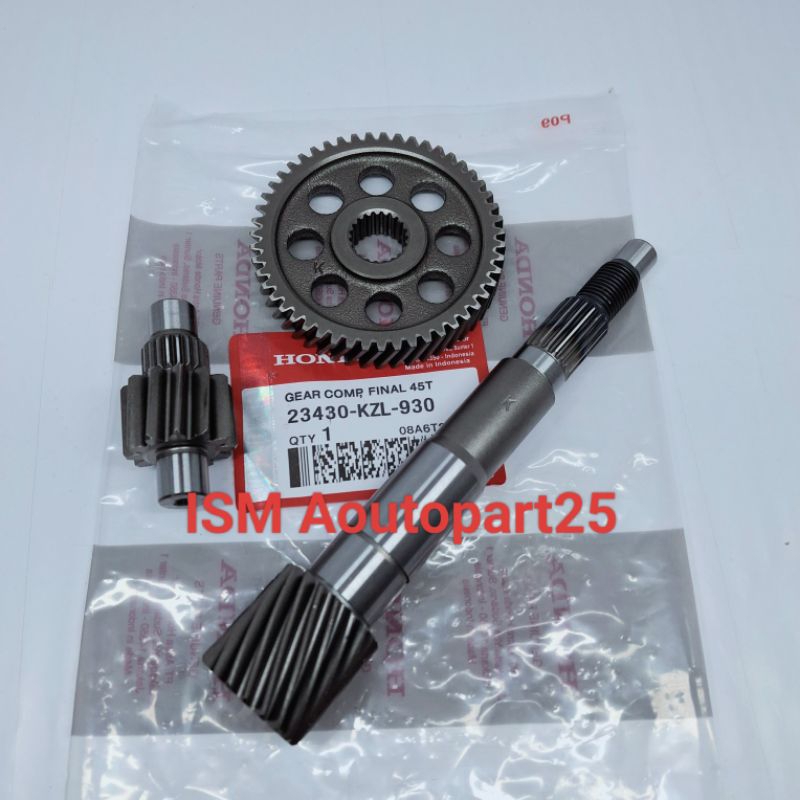 Paket As Pully 3pcs Original KZL Honda Beat Fi, Scoopy Fi,SPACY Fi