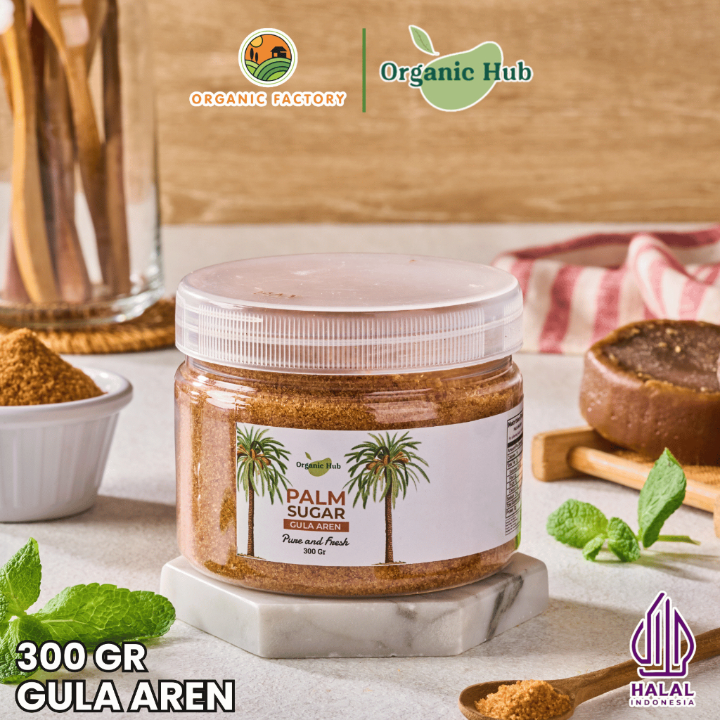 

Organic Hub Palm Sugar Powder Original Gula Aren Bubuk Organik Asli 100% Premium Quality 160gr