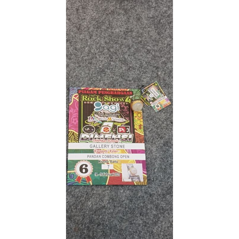 Batu pandan combong juara