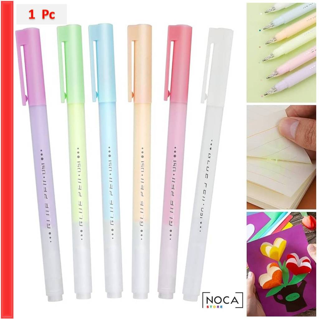

NCS - Pulpen LEM Kertas Cair Cepat Kering Anti Bocor Luber Bentuk Pena DIY Aman Untuk Anak-Anak - Glue Pen Stick Stiker Scrapbook