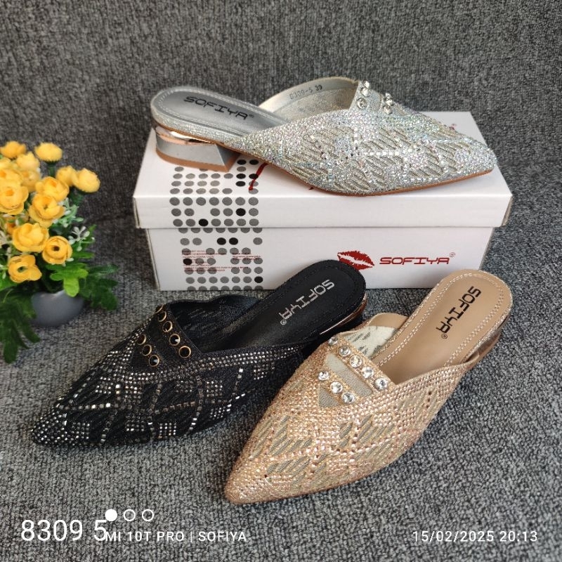 [BISA COD] SOFIYA ORI 8309 5 SANDAL PESTA WANITA IMPORT / SLOP IN SANDAL RAJUT / SENDAL PERNIKAHAN /