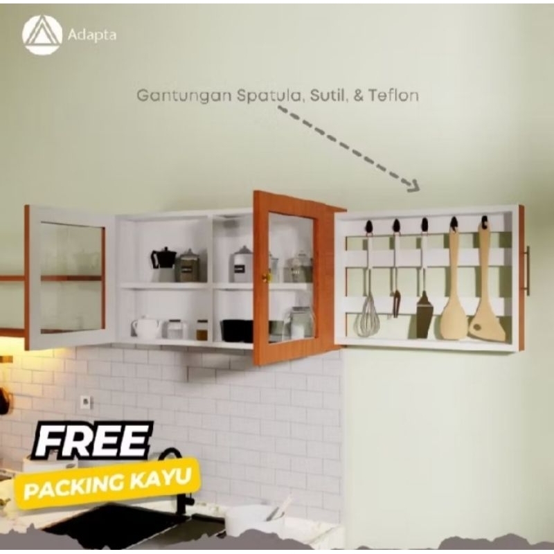 lemari dapur tempel dingding