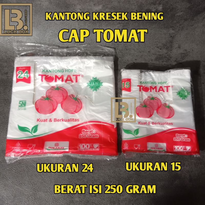 Kantong Kresek Bening Cap TOMAT