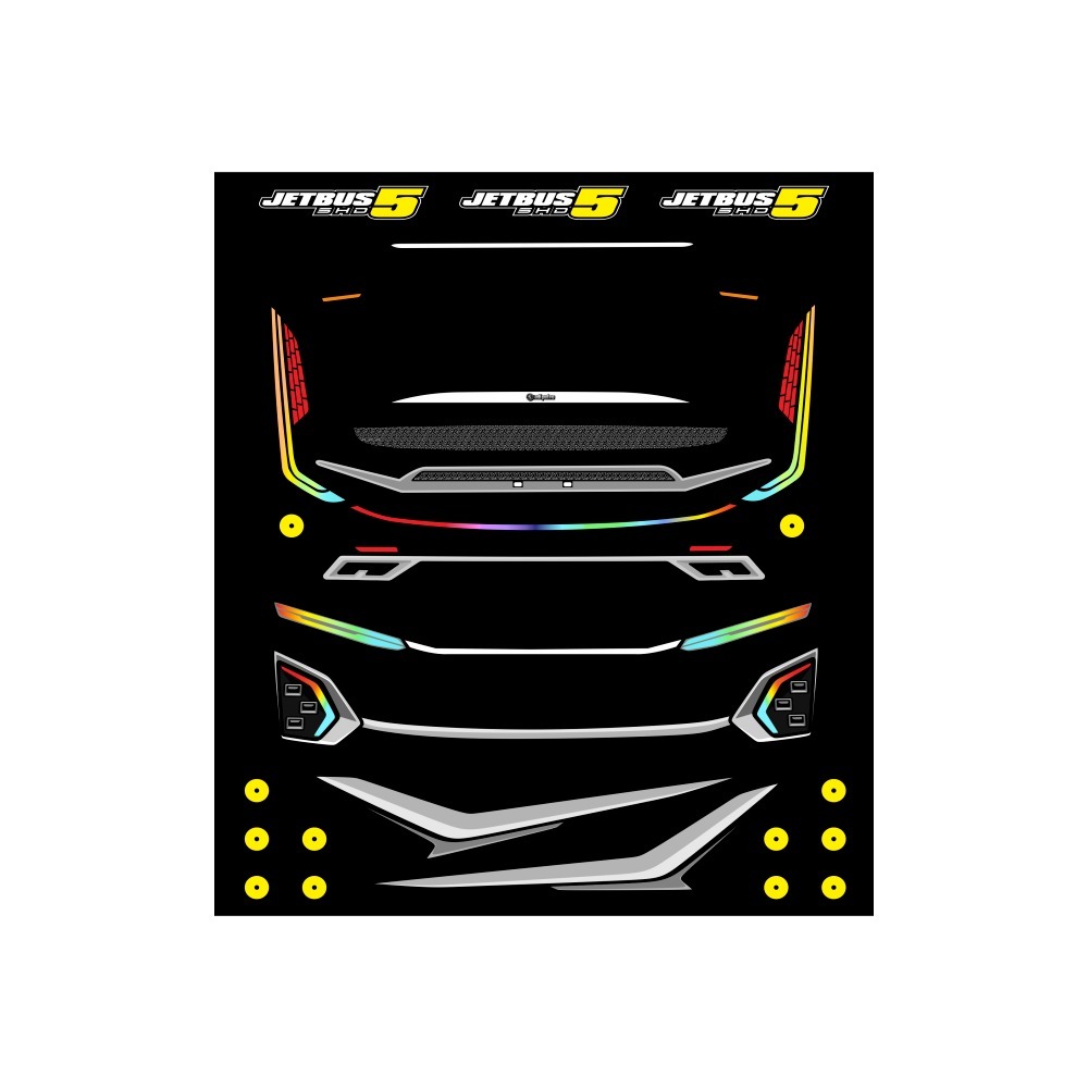 

Stiker Lampu Mainan Miniatur Bus Jetbus 3 Jetbus 5 Stationery Paper Vinily + Freee Stiker Mata Strobo Ukuran Kecil + Free Banner VVIP Ukuran Kecil