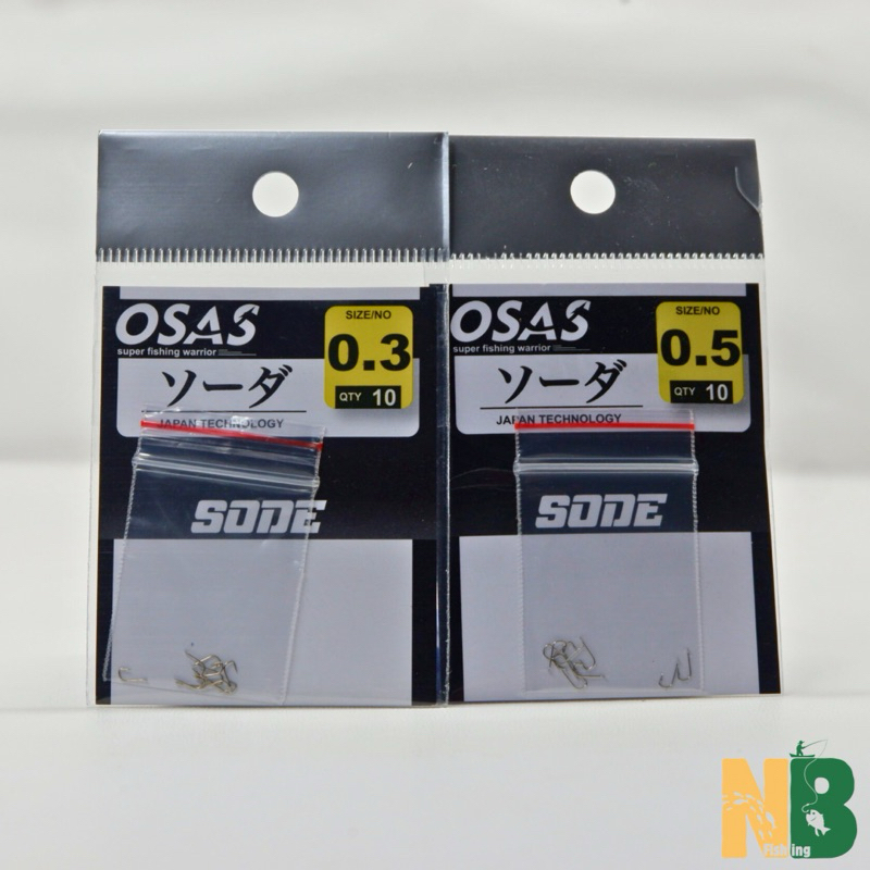 Kail Microfishing OSAS Sode D11001  Tanpa Lubang 0.3 / 0.5 / 0.8