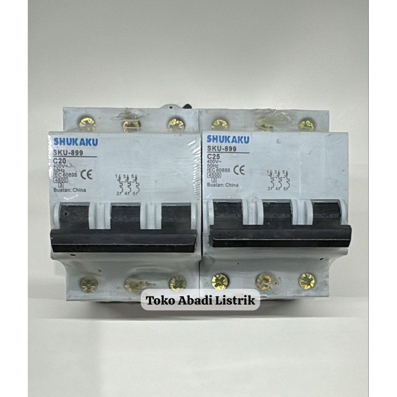 SHUKAKU MCB 3 phase /20A/25A