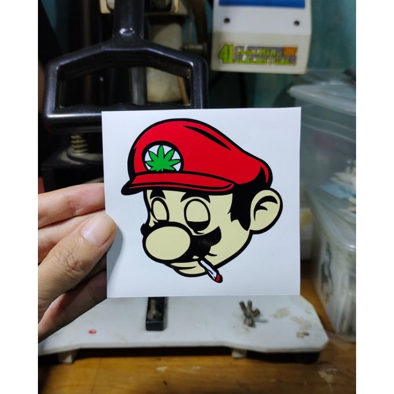 

stiker Mario keren sticker cutting berkualitas