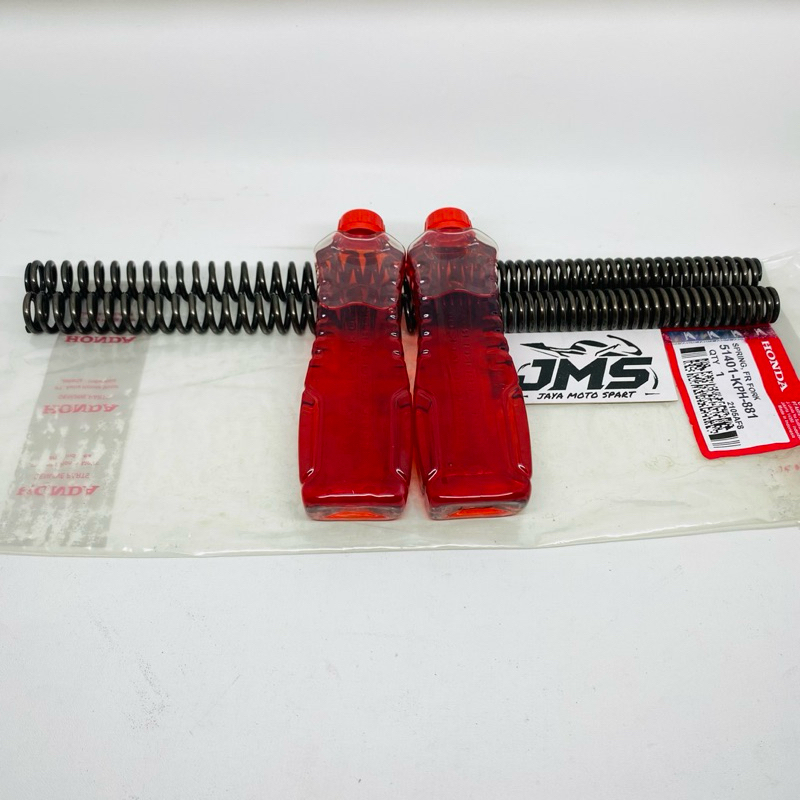 Per As Shock depan Plus Oli Shock Honda Kharisma Supra X 125 Fit New KPH