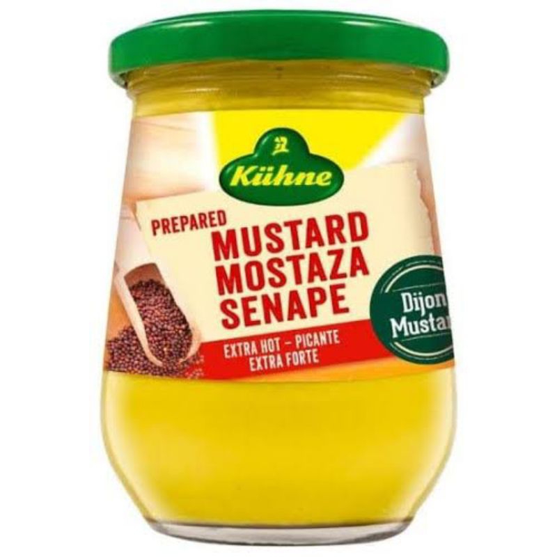 

Kuhne Prepared Mustard Extra Hot 260gr - Dijon Mustard Ekstra Pedas
