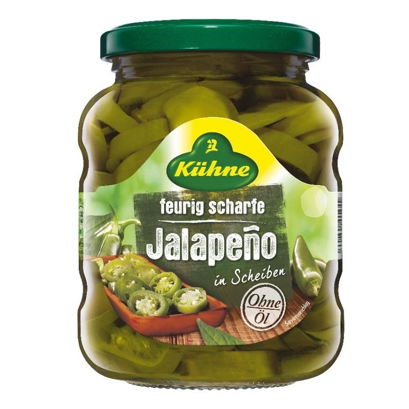 

Kuhne Jalapeno Peppers 375gr - Acar Cabai Mexico Slices