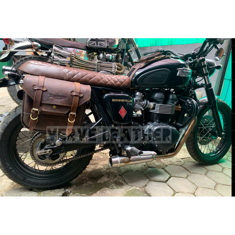 triumph , sidebag motor triumph , bonneville , scrambler