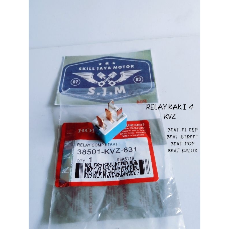 RELAY KAKI 4 KVZ HONDA BEAT Fi esp BEAT POP BEAT Fi STREET BEAT Fi DELUX