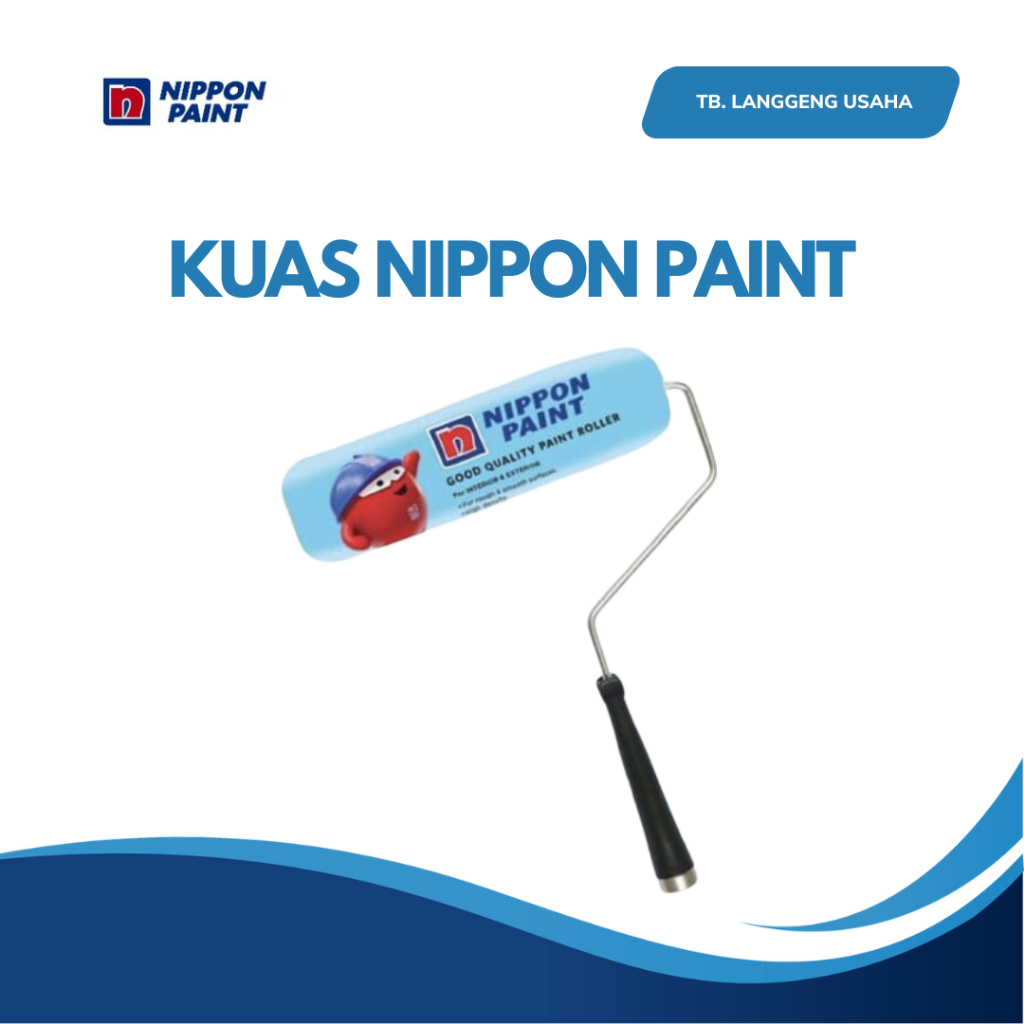 LU NIPPON PAINT KUAS ROL / ROLL / ROLLER CAT TEMBOK BASIC 18mm NAP 9'' INCH