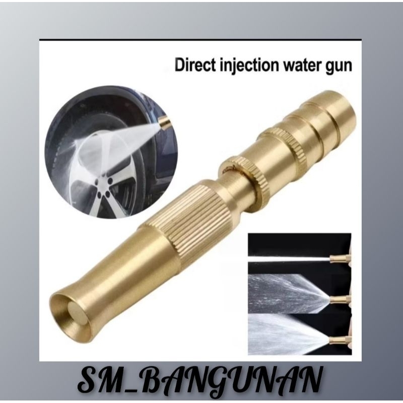Semprotan Air Lurus Kuningan / NOZZLE KUNINGAN  Taman Cuci Motor Mobil Spray Nozzle