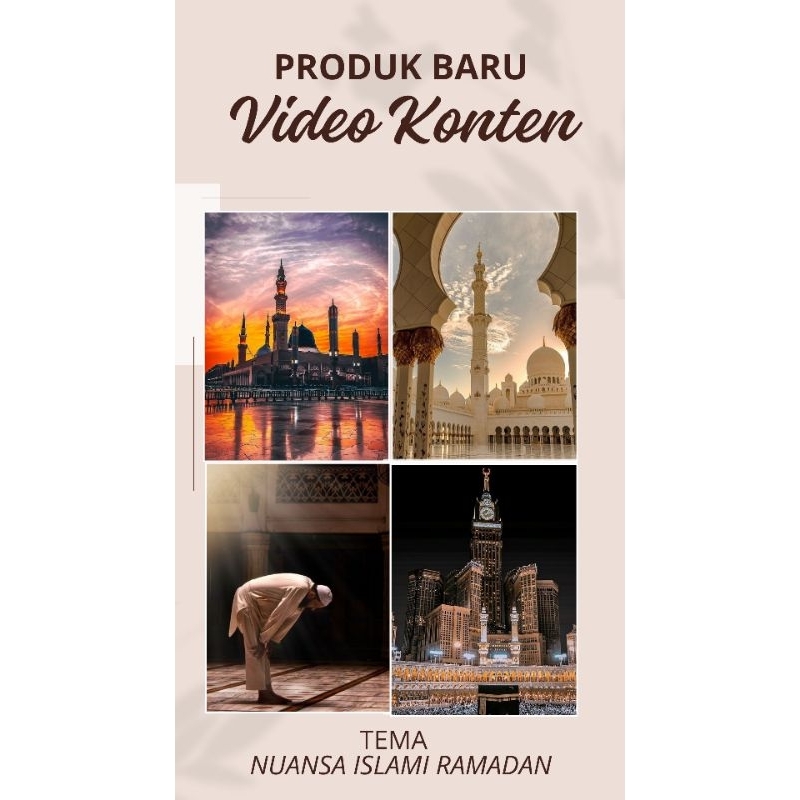 Video Konten Tema Nuansa Islami Ramadan