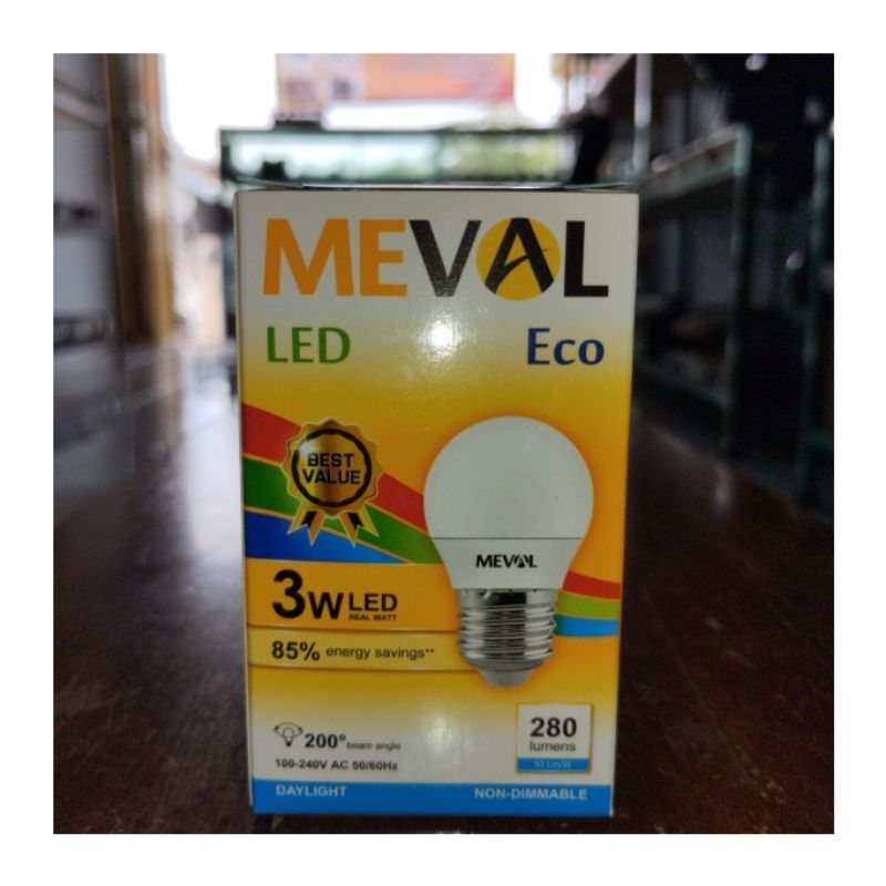 Meval lampu LED merek meval 3w 5w 7w 9w